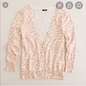 J. Crew Lynx Bling Button Cardigan XS